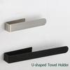 Single Rod Tissue Holder Self-adhesive Bath Towel Hanger Durable Towel Rack  Bathroom
