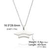 Lucktune Graduate Hat Pendant Necklace Stainless Steel Women Men Bachelor Cap Necklace School Graduation Jewelry Students Gift