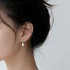 New Fashion Sweet Rose Ear Hook 925 Sterling Silver Jewelry Elegant Flower Earrings 3894