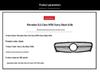 Replacement Star Grille for 2017-2019 Mercedes-Benz GLA-Class W156