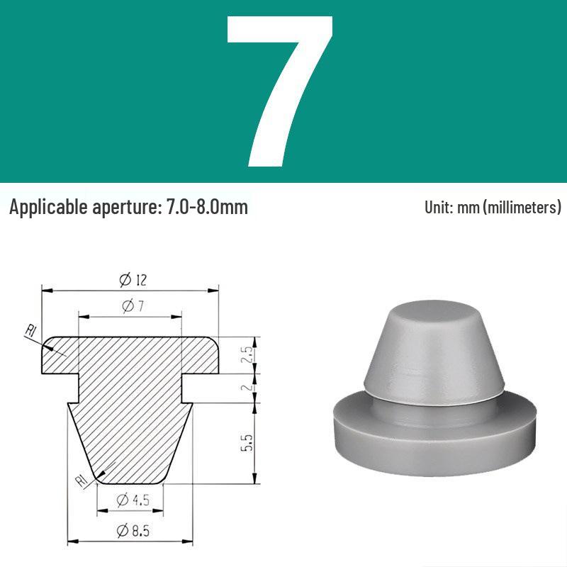 High-Temp Resistant Silicone Rubber Stopper with Card Slot Sealing Cap