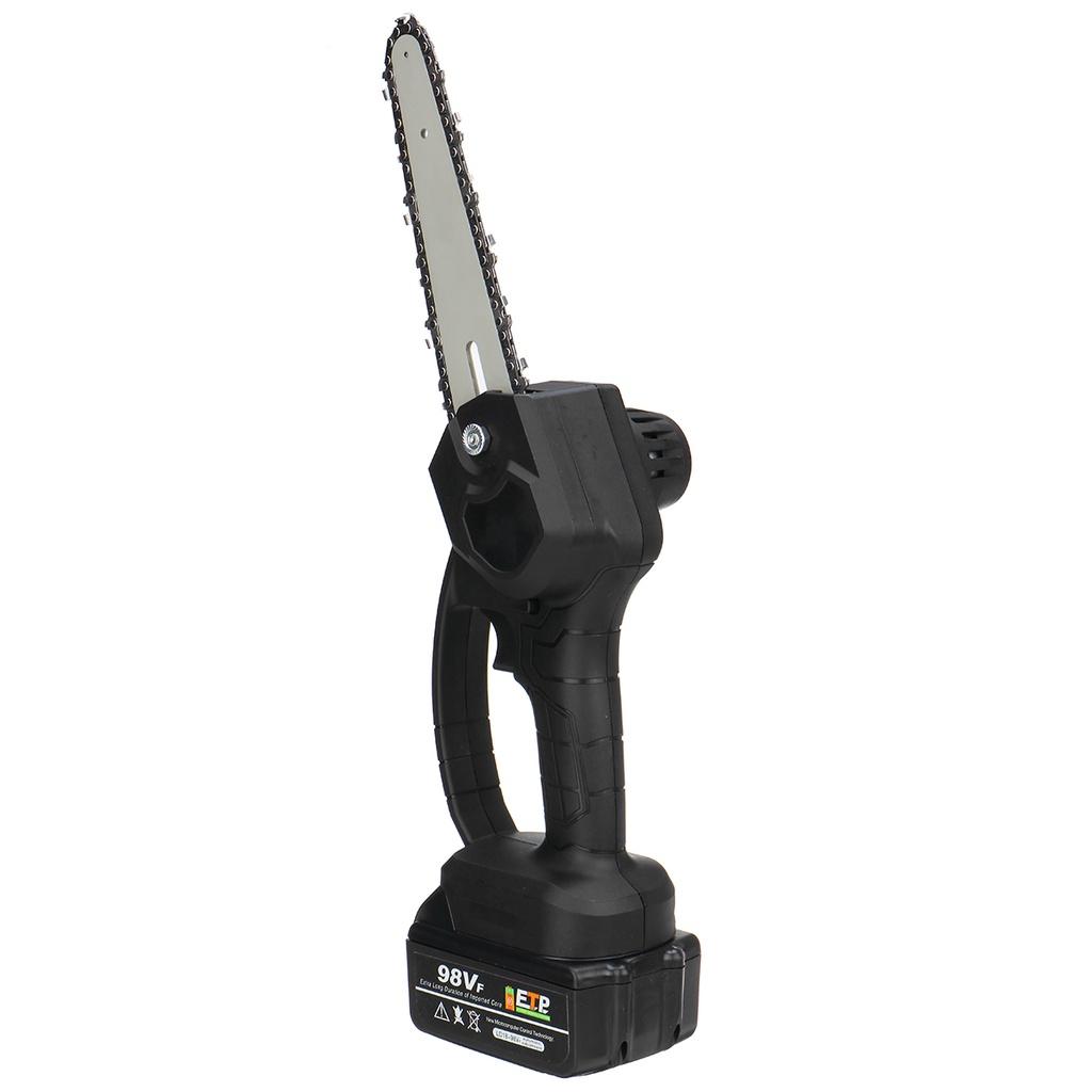 6 Inches One-handed Garden Logging Power Tool 3000W Mini Electric Chain Saw 98VF/68VF With 2Pcs Battery Woodworking Pruning ChainSaw