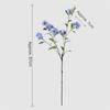 Soft Texture Artificial Blue Snowflake 87CM Length Fake Flower Branches  Party Decor
