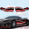 1 Pair Shark Teeth Mouth Vinyl Decal Stickers for Kayak Canoe Dinghy Boat