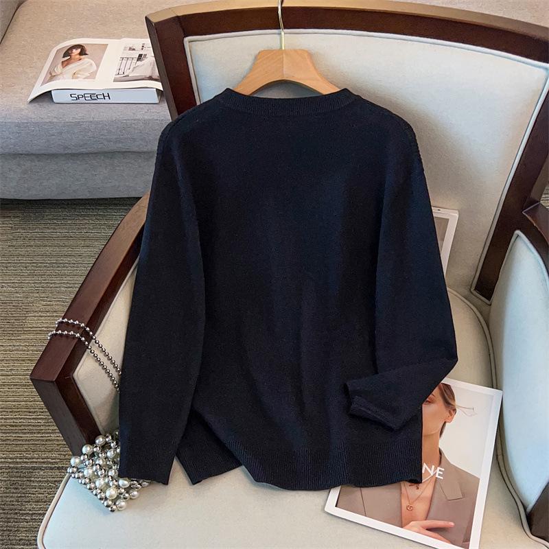 Plus Size Knit Cardigan for Women - Extra Loose Fit, Bust 150/160, Supports 200-350 Jin, Style 8030