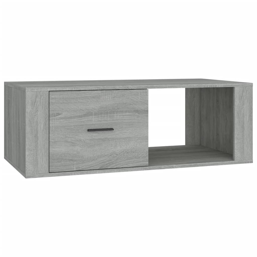  Coffee Table, Grey Sonoma Oak, 100x50.5x45 Cm