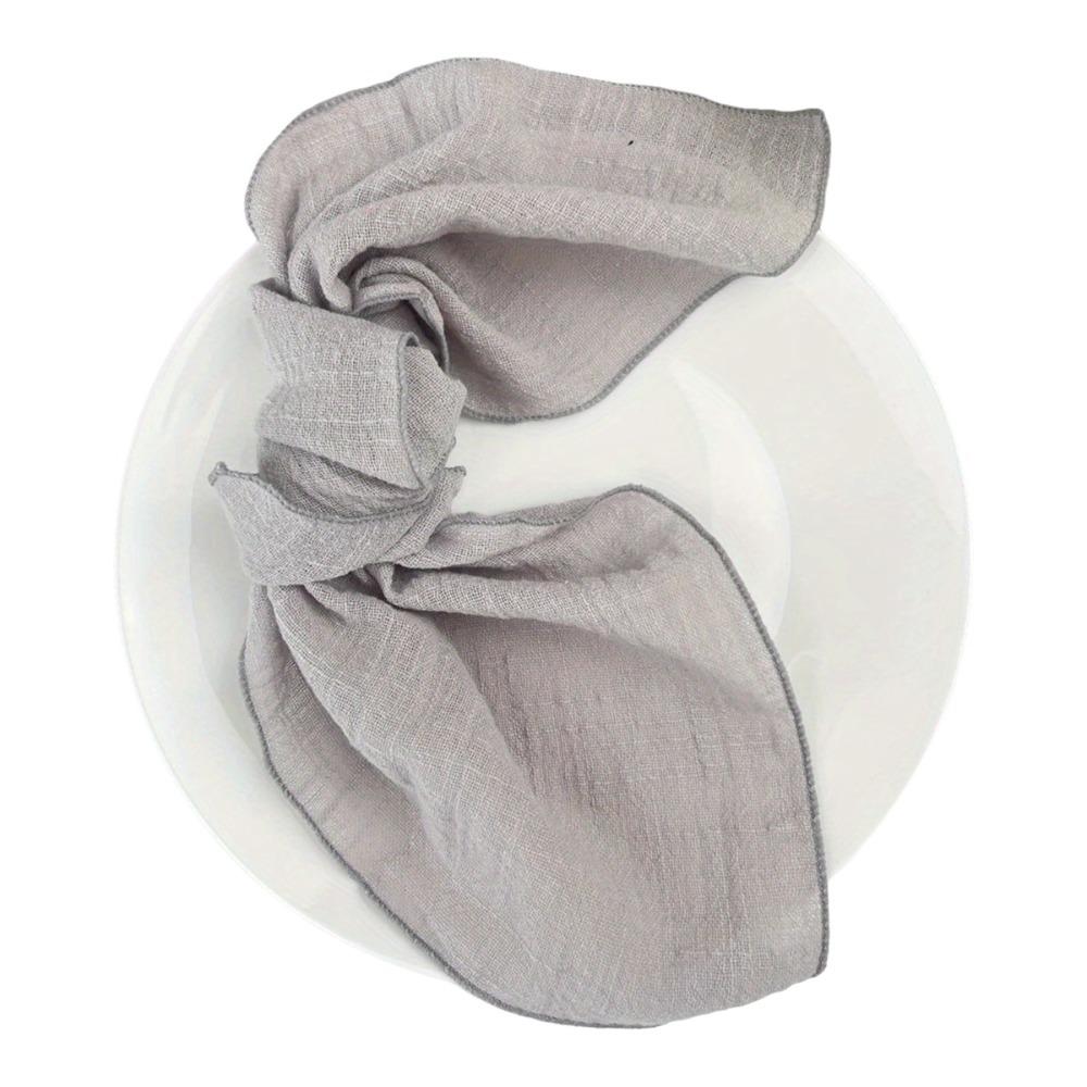 2PCS Soft Cotton Cloth Napkins 42x42cm Gauze Napkins Table Towels Bamboo Knot Napkins Restaurant