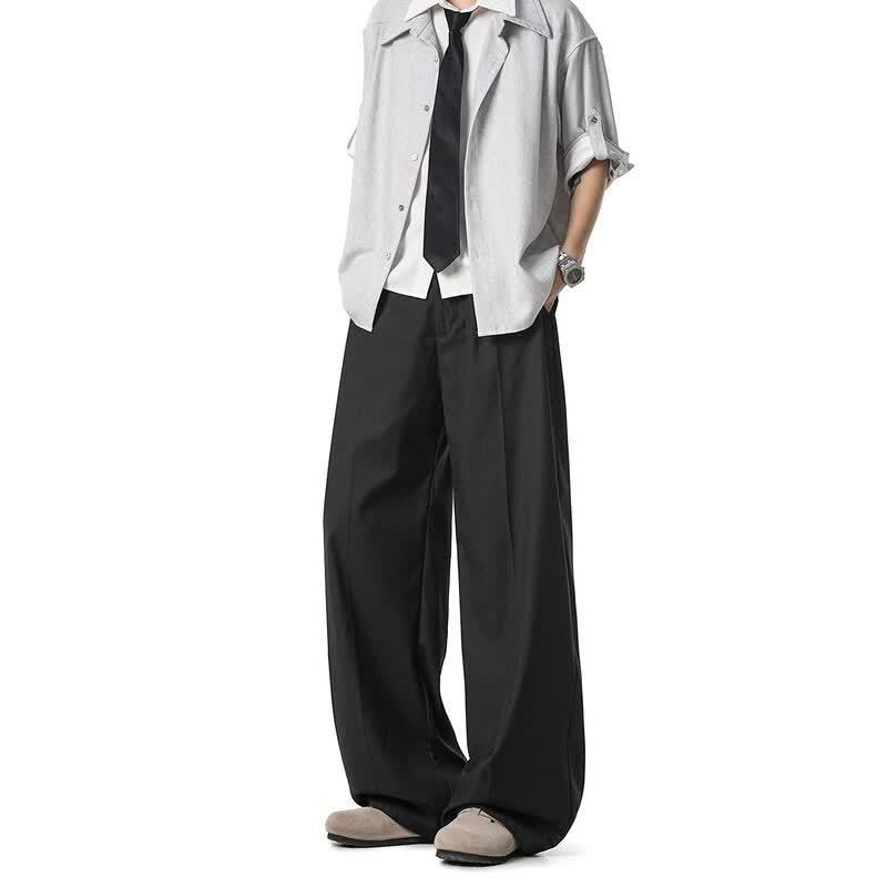 ICH MODE Men's Summer Casual Wide-Leg Trousers