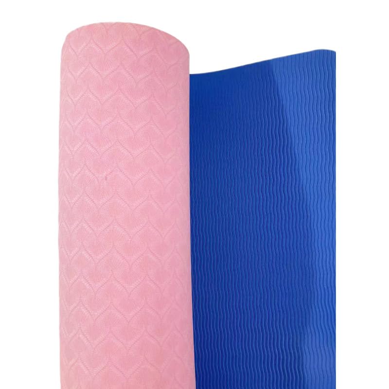 YOSHIKIYOSHI Yoga 6mm Made of TPE SGS Lightweight and Includes Mat and Yoga Bag Mat, Thick, Eco-Friendly Material, Certified, Double-Sided Non-Slip,