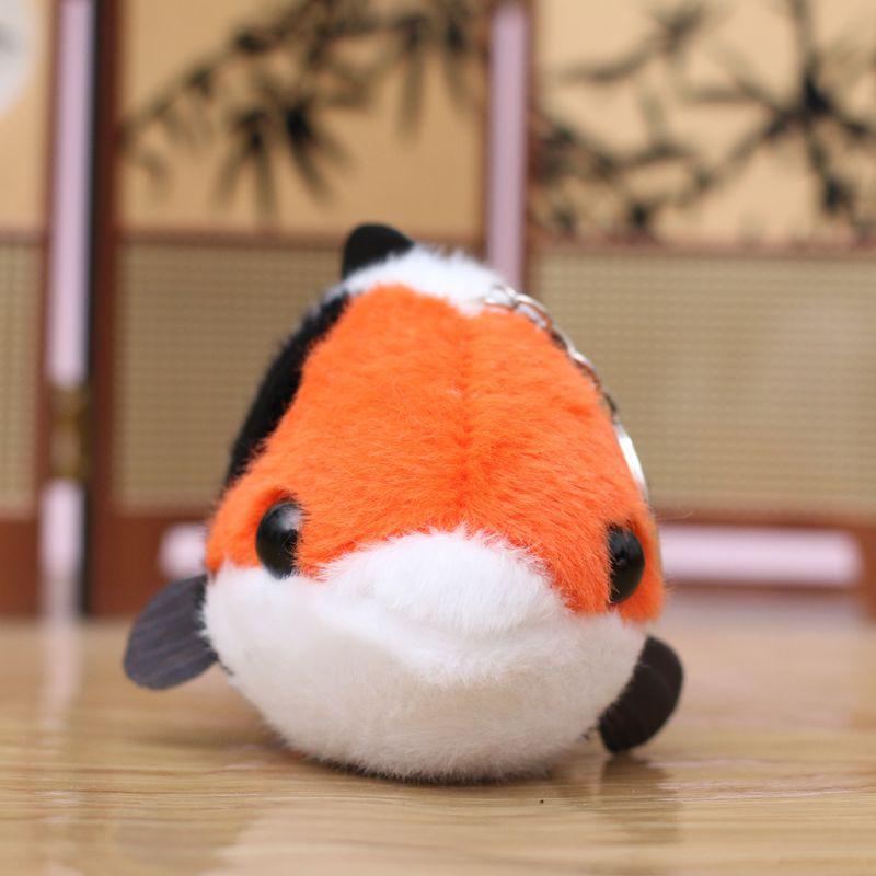 New Simulated Lucky Fish Plush Pendant Goldfish Stuffed Animal Cute Plush Koi Bag Pendant Doll Bag Charm