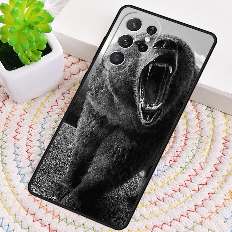Cute Grizzly Bear Phone Case for Samsung Galaxy note 10 pro S26 Ultra S23 S24 FE S25 S21 S22 PLUS shockproof Cove