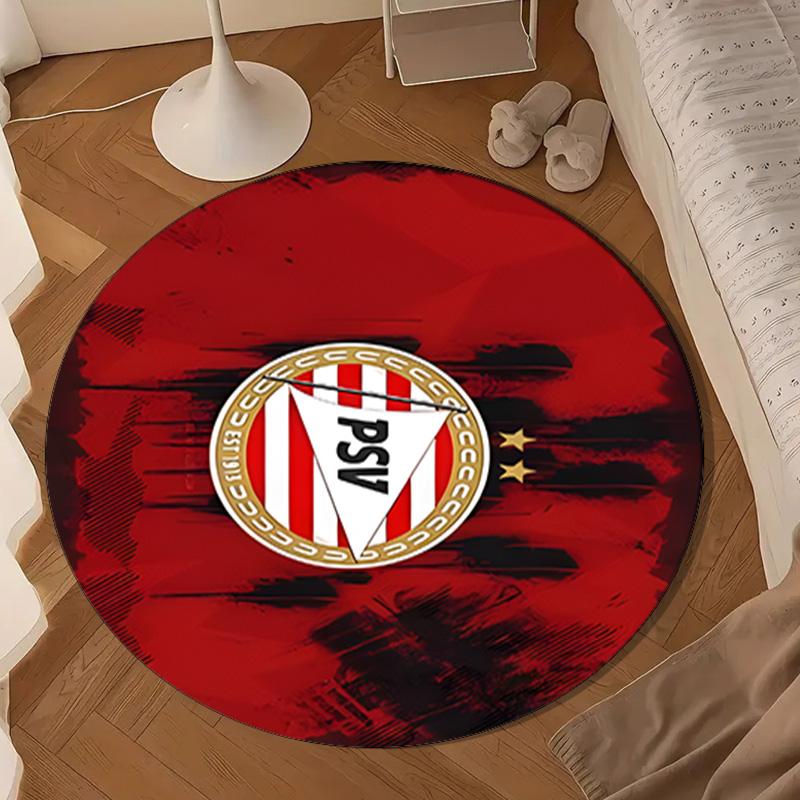 Psv Eindhoven Redesign Round mat, Anti-slip Circle Carpet Chair rug For livingroom,Bedroom, doormat home decor Gift Christmas Gifts