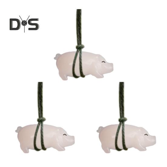

3/6/12 шт. подвесных украшений, меняющих цвет, подвески в виде жареной свиньи для автомобиля со шнурком, легко подвешиваемые, милые, забавные подвески для зеркала заднего вида L 3pcs