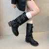 Autumn Winter Street Style Women Knee-High Boots Casual Low Heel Party Shoes Ladies Modern Long Botas Mujer