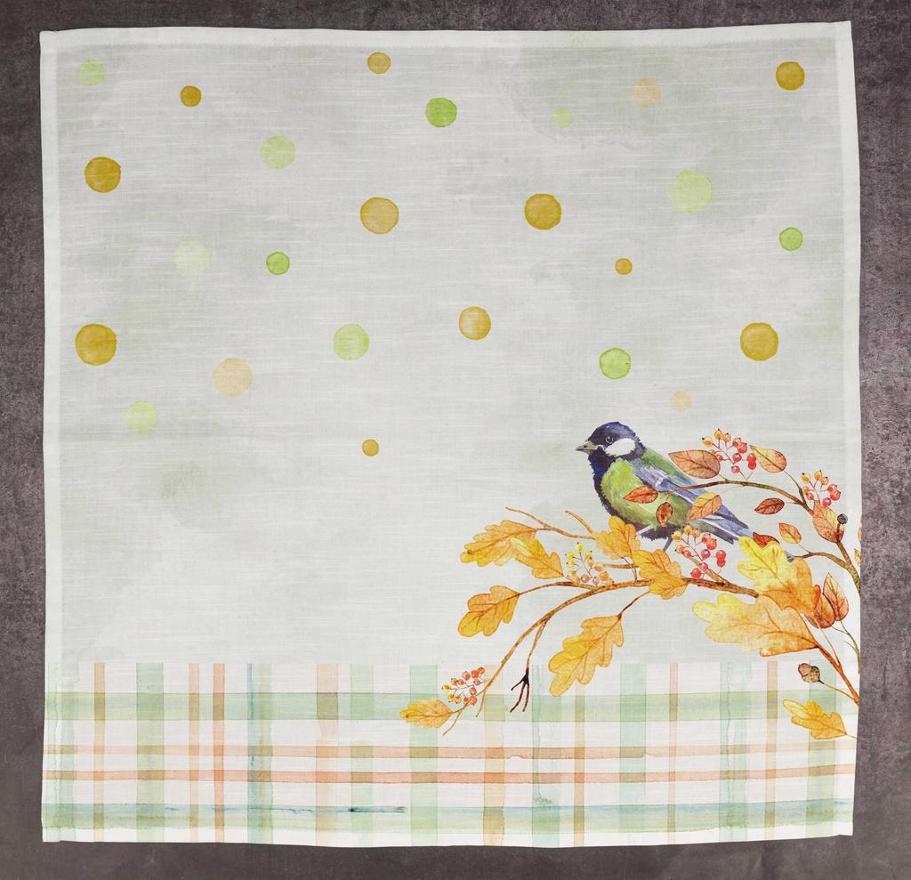 Vargottam Luxury Collection Dinner Table Linen Decor Cotton Napkin Printed Fabric Reusable Napkins Set Of 12, 20   X 20   - Watercolor