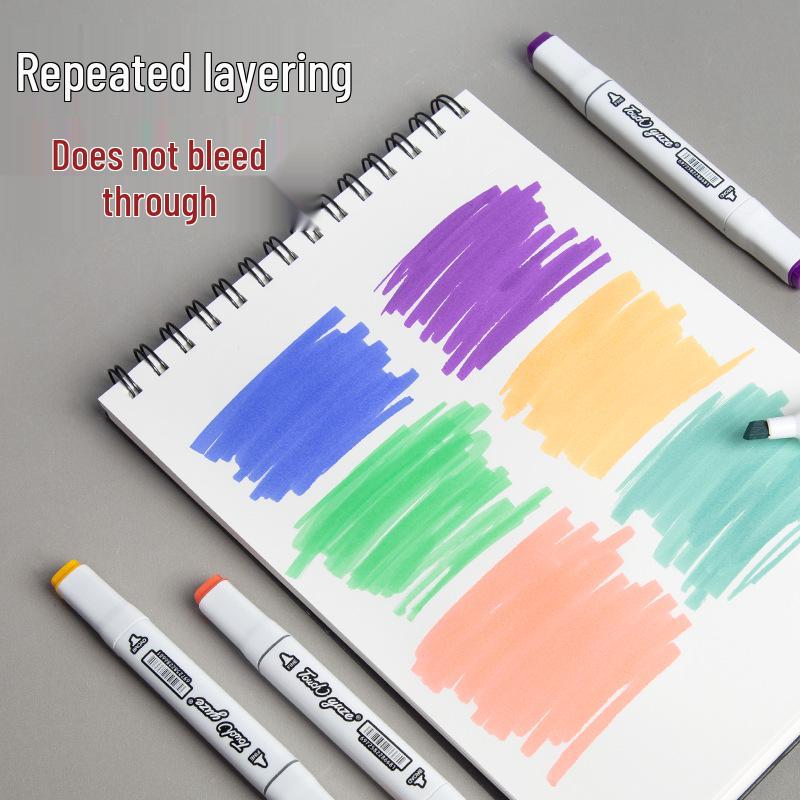 Bloc Marqueur A4 & Livre de Coloriage pour Tous les Âges: Idéal pour les Beaux-Arts, l'Animation et le Dessin Élémentaire aux Crayons de Couleur.