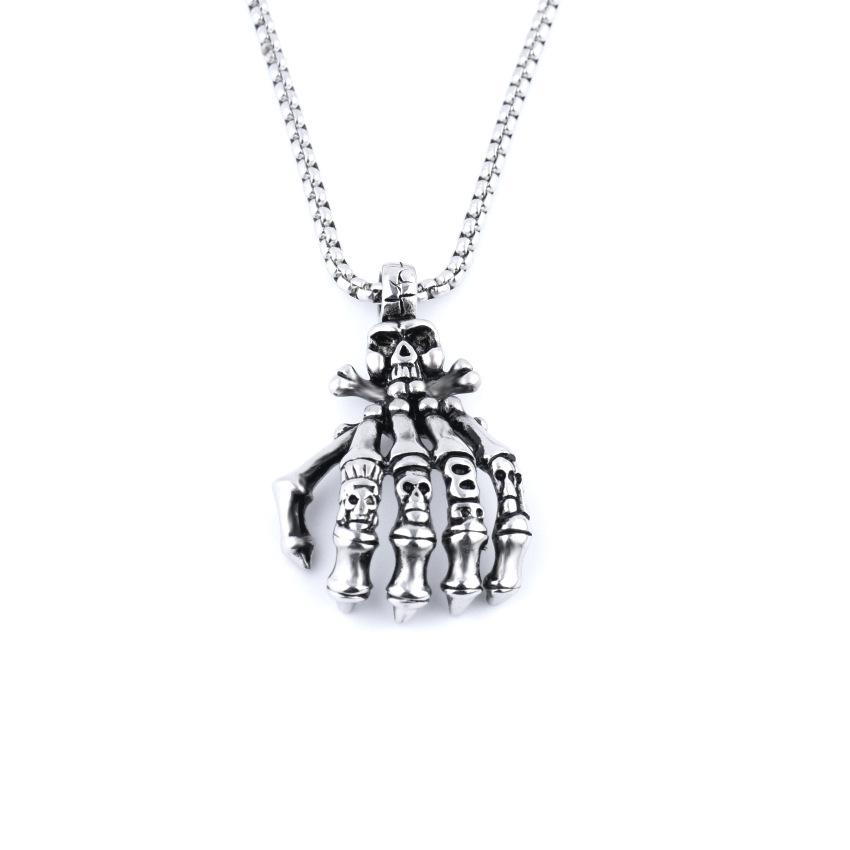 Trendy Hip Hop Street Dance Necklace Accessories Men's Nightclub Accessories Titanium Steel Necklace