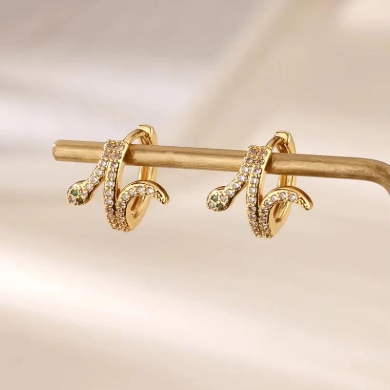 Snake Ear Buckle, Snake Earbone Ring, New Trendy Retro Niche Design Earrings, High-end Earrings, Women
