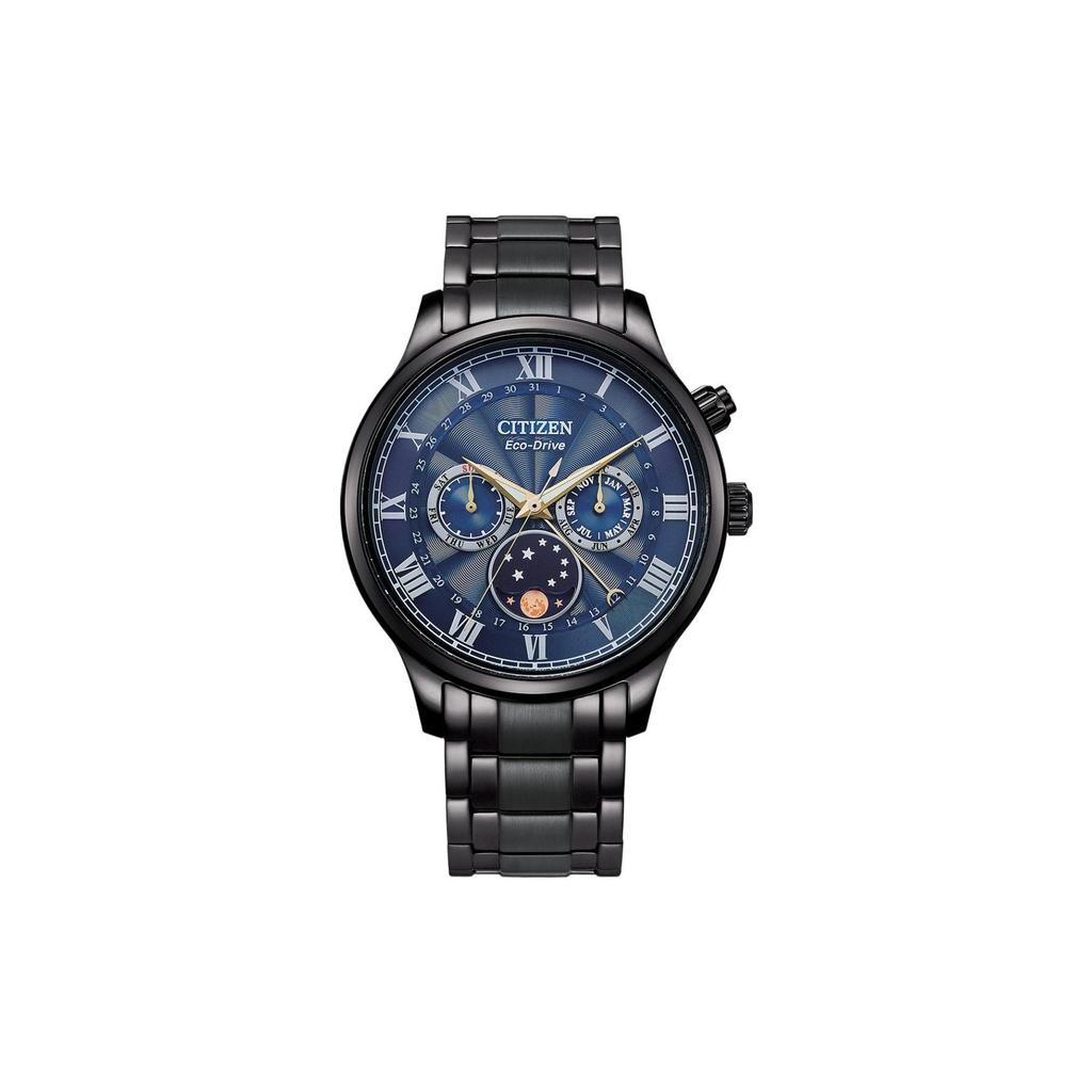 Citizen Orologio da uomo al quarzo alimentato a luce, resistente all'acqua 50m, cinturino in acciaio inossidabile, AP1055-87L