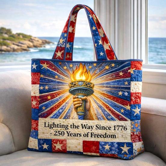 USA 250. Jahrestag Tragetasche, Unabhängigkeitstag Handtasche, Rot Weiß Blau Einkaufstasche, Wiederverwendbare Patriotische Tasche für 4. Juli Geschenke