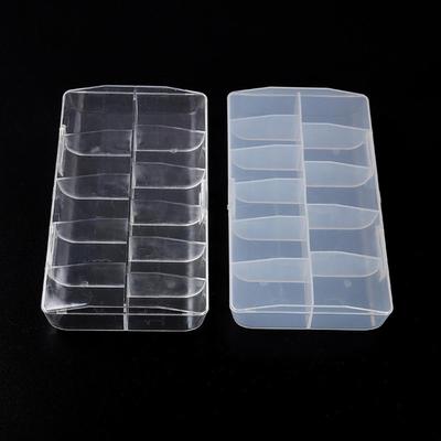 Empty Nail Art Decoration Storage Box for Salon, Jewelry Beads Glitters Manicure