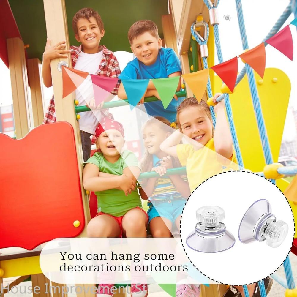 5PCS Plastic Sucker Pad Holder 25/32/41/53 Mm with Screw Clear PVC Sucker Pads Extra Strong Suction Cup Glass Suction Holder