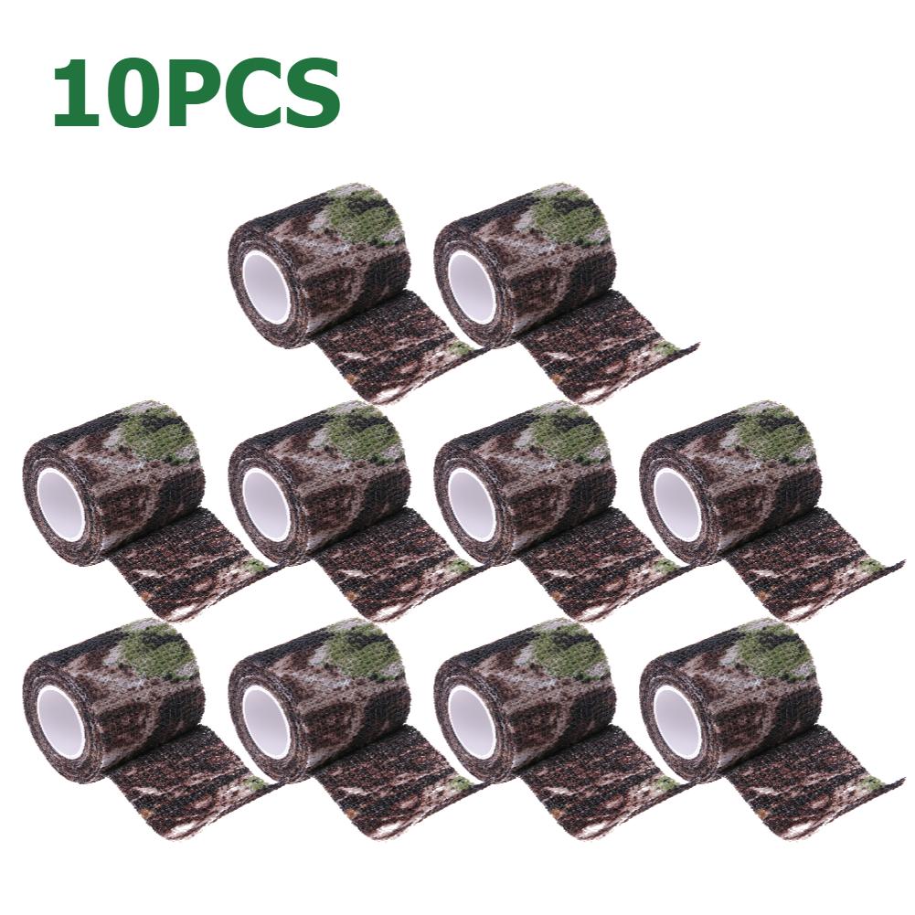 10/5/1PCS Camouflage Elastic Wrap Tape Hunt Disguise Elastoplast Sports Protector Ankle Knee Finger Arm Bandage Accessories