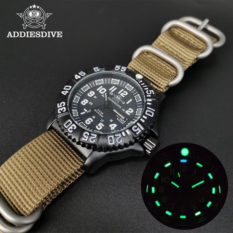 Addiesdive Men's Multifunctional Quartz Watch - Luminous, Outdoor, Waterproof