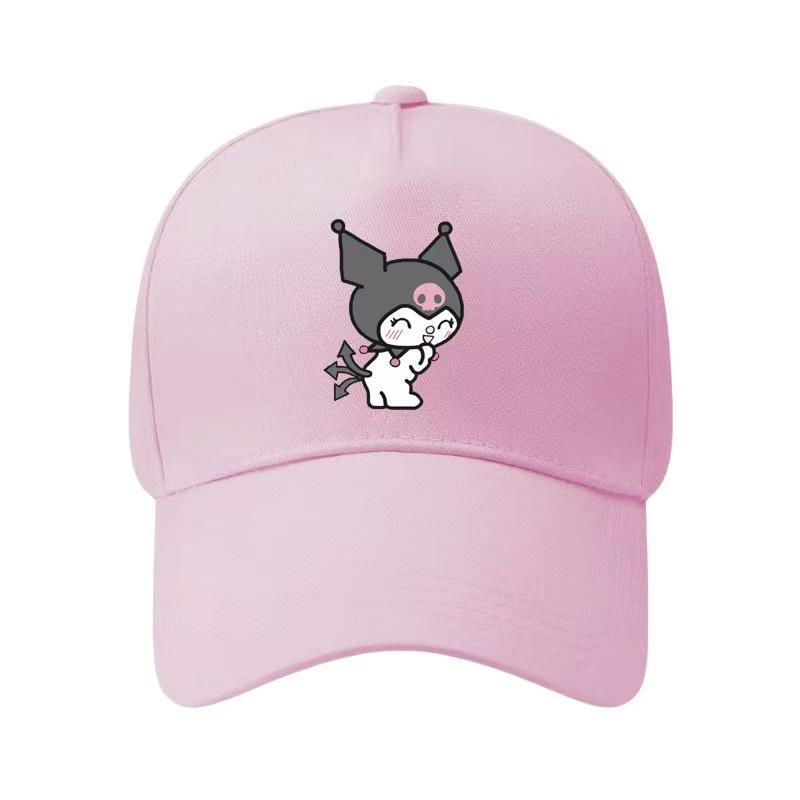 Adult Sanrio Kuromi Kuromi Five-piece Cotton Baseball Cap Sun Hat