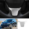 For Honda CR-V CRV 2017- Silver Steel Steering Wheel Sheet Sticker Trim 1Pcs