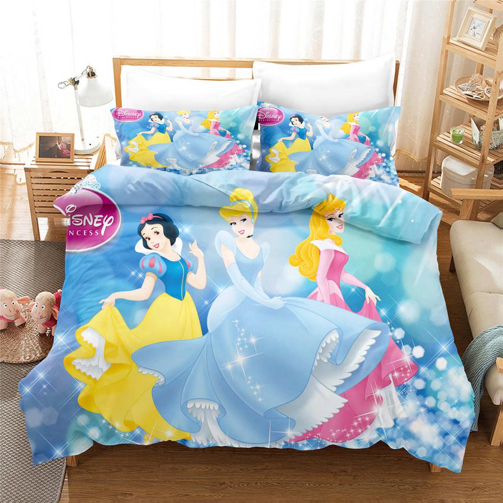 Comforter Bedding Comforter Sets Double King Size 3D Children'S Bedding Set 3-Piece 1 Princess