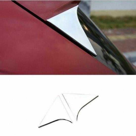 For Honda HR-V HRV 2016-2019 Chrome 2X Rear Window Spoilers Wing Cover Trim
