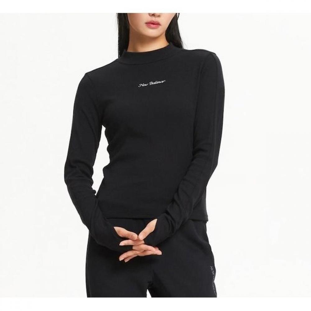 

New Balance Women S Mock Neck Long Sleeve Tee B1 Nbnde4w902 19 64 NBNDE4W902 64 M