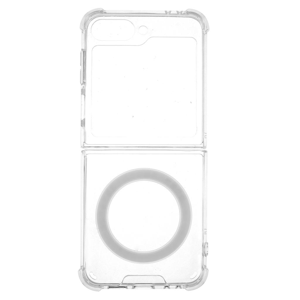 For Samsung Galaxy Z Flip6 5G Case Compatible with MagSafe TPU+Acrylic Clear Phone Cover