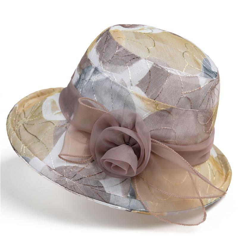 Spring and summer hat women's sun hat thin breathable grandma basin hat sunscreen sun hat