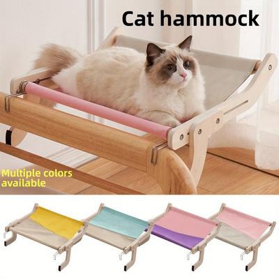 Cat Bed Cat Hanging Bed Balcony Window Cat Wooden Hanging Bed Hanging Cat Nest Bedside Four Seasons Cat Hammock