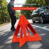 Quick Deploy Car Emergency Breakdown Warning Triangle Foldable Reflective Scratch Resistant Sign for Bad Weather
