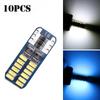 20PCS T10 W5W LED Canbus 3014 24SMD T10 LED Car Interior Instrument Light Bulb Lamp 12v Universal White 6000k
