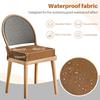 Waterproof Outdoor Seat Cushions Set of 2, Thick Patio Furniture Cushions with Ties, Non Slip Chair Pads for Garden, Porch