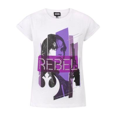 Guerra das Estrelas: Rogue One Camiseta infantil/infantil Jyn Erso de manga curta