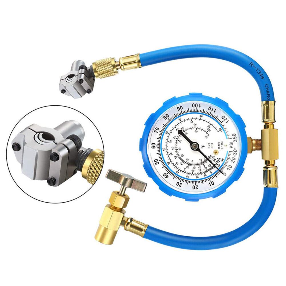 1/2 Stück Leitungsanzapf-Hahnventil-Set 1/4 5/16 3/8 Zoll Zinklegierung Klimaanlage Kühlschrank Anstechventil Handwerkzeuge