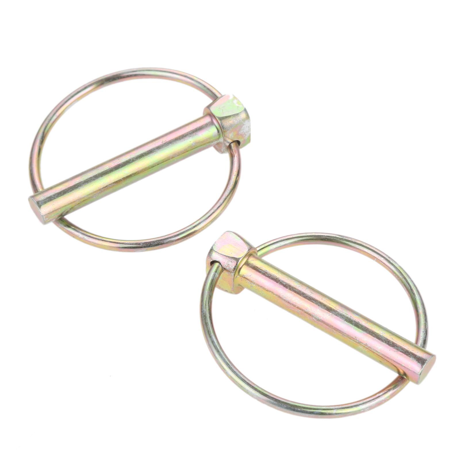 

10/5/2pcs O-shape Lynch Pin Heavy Duty Steel Coupler Latch Ring Clip M4.5 M5 M6 M7 M8 M9 M10 M10.5 M11 Boat Tractor RV Truck M8x50mm 2pcs