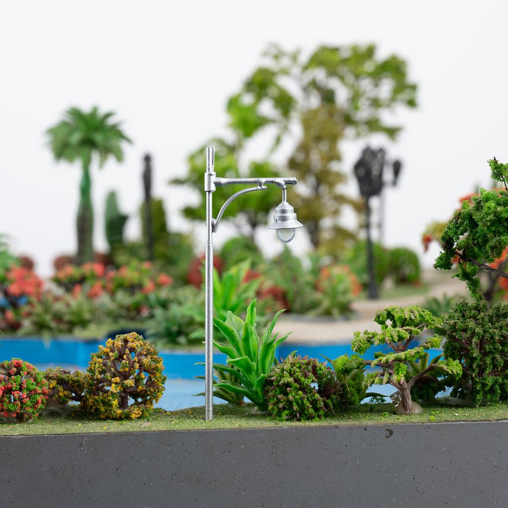 Model Lampă stradală Albă Lumină Caldă Model pentru Nisip-masă Exercițiu 3V Model Lampă stradală Lanterne moderne