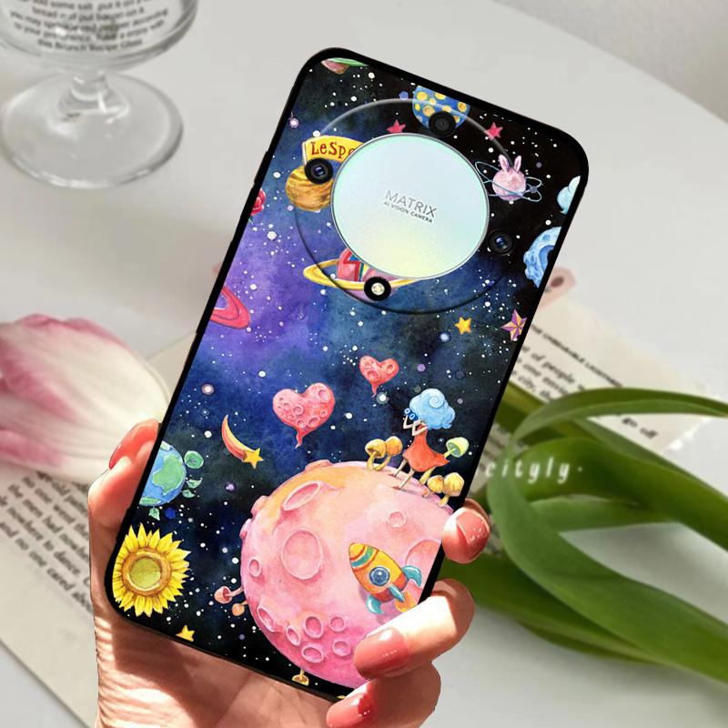 For Honor Magic6 Lite 5G Case Shockproof Soft TPU Silicone Phone Cover For Honor Magic 6 Lite 5G Capa Cartoon Magic6Lite 6 Lite