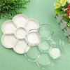 5Pcs 7-hole Plum Blossom Imitation Porcelain Watercolor Palette Art Painting Tray Oil Painting Palette Tray