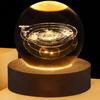 3D-Kristalllichter-Lampe, leuchtendes Planeten-Galaxie-Nachtlicht, Kristallkugel-Nachtlichter, Nachttischlampe, Heimdekoration, Weihnachtsgeschenk