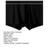 Mens Cotton Boxers Briefs Summer Moisture Wicking Underwear Solid Color Breathable Stretch Wide