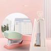 1PC Mini Swing Stand Stapler with Removable Note Clip Portable Desktop Stress Relief Stapling Machine for Office Binding