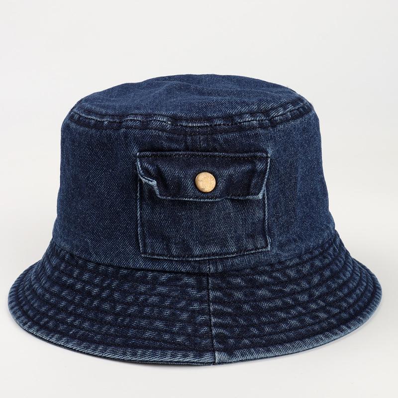New Casual Retro Denim Basin Hat Fashionable Sun Protection And Sunshade Hat