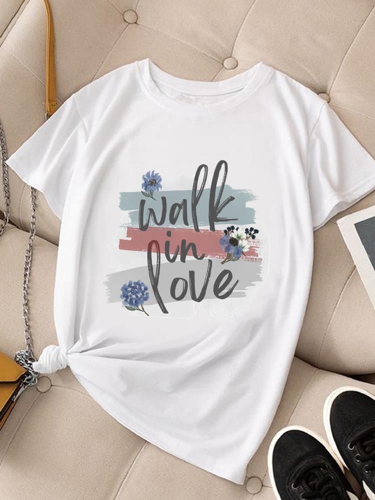(Asian Size) sweet trend cute 90s Women Fashion Tee Top Clothing T Shirt Woman Print Female Short Sleeve Graphic T-shirts